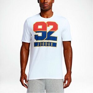 Nike Jordan 92 Olympics Dream Team Graphic Tee White Men’s Large 100% Cotton